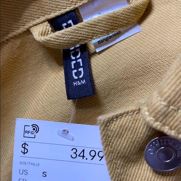 YELLOW DENIM JACKET - Picture 2 of 2